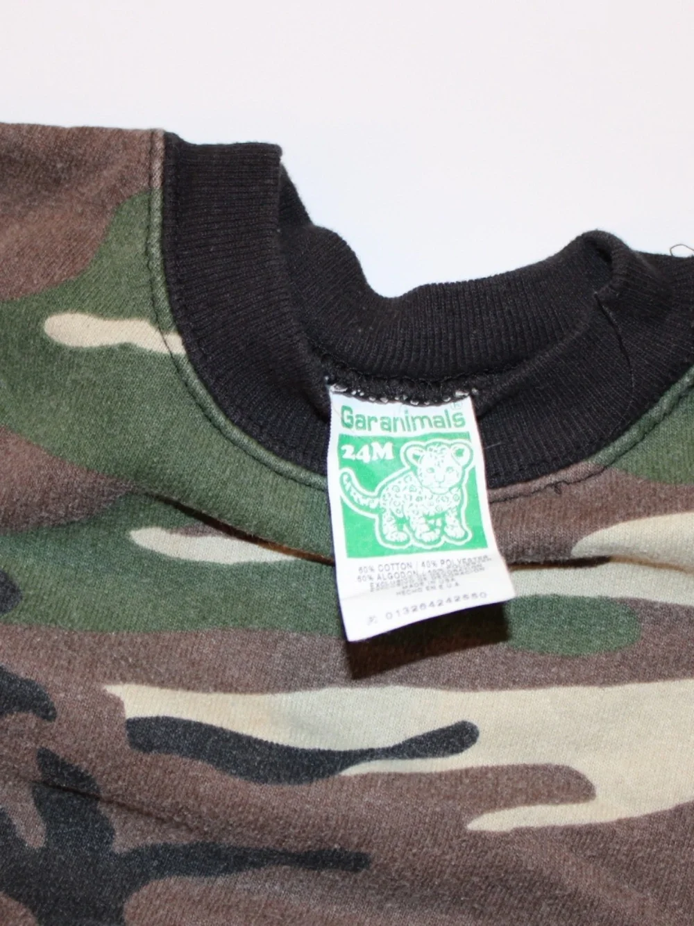Vintage Y2K Garanimals Woodland Camo 2T Outfit Set